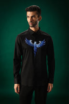 Solara(Pheonix) - Hand Embroidered Designer Shirt
