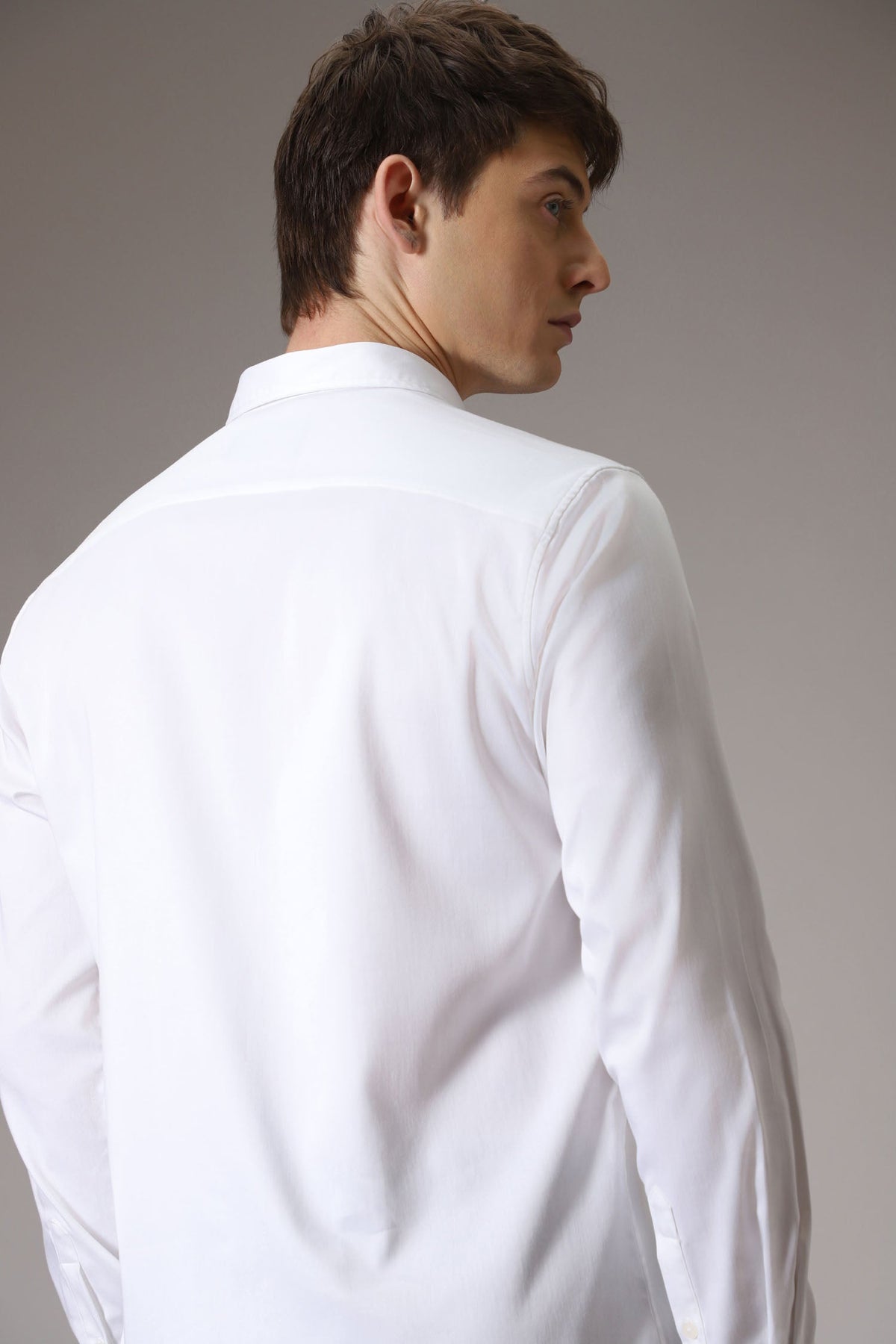 Dragonflies hand embroidered designer shirt - White
