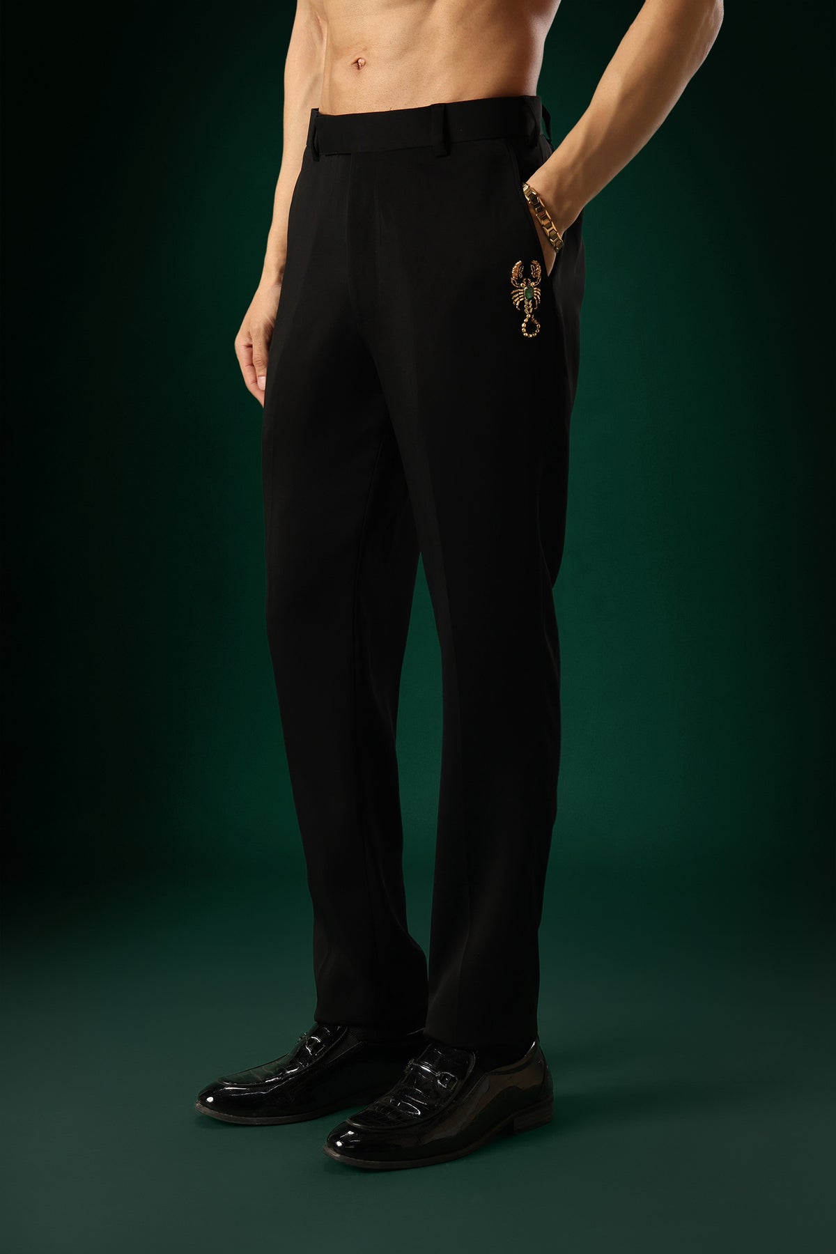 Fangs - Hand Embroidered Designer Pant