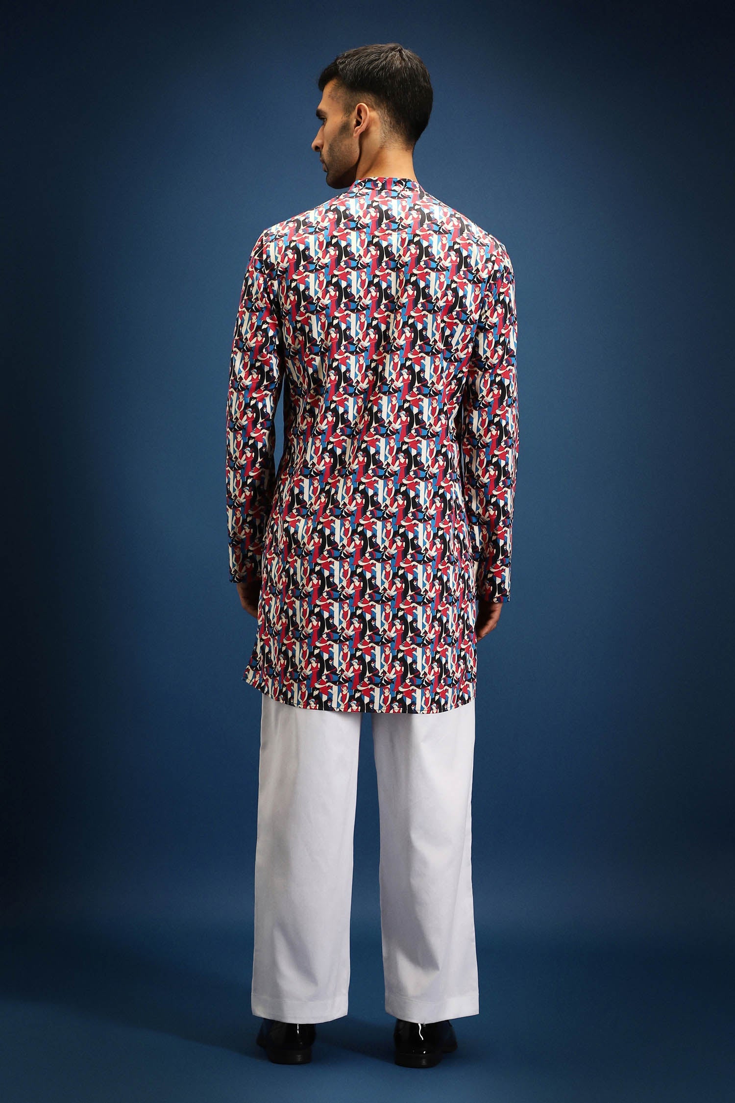 Salsa Print Kurta - Blue