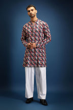 Salsa Print Kurta - Blue