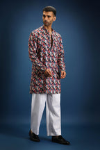 Salsa Print Kurta - Blue
