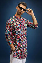Salsa Print Kurta - Blue