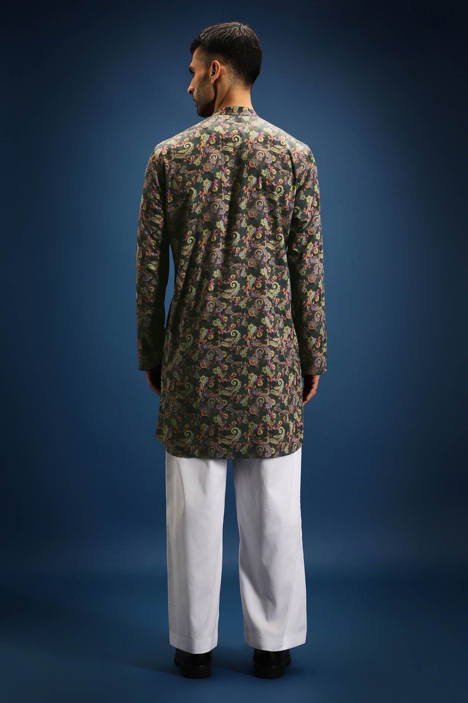 Noir print kurta - Black