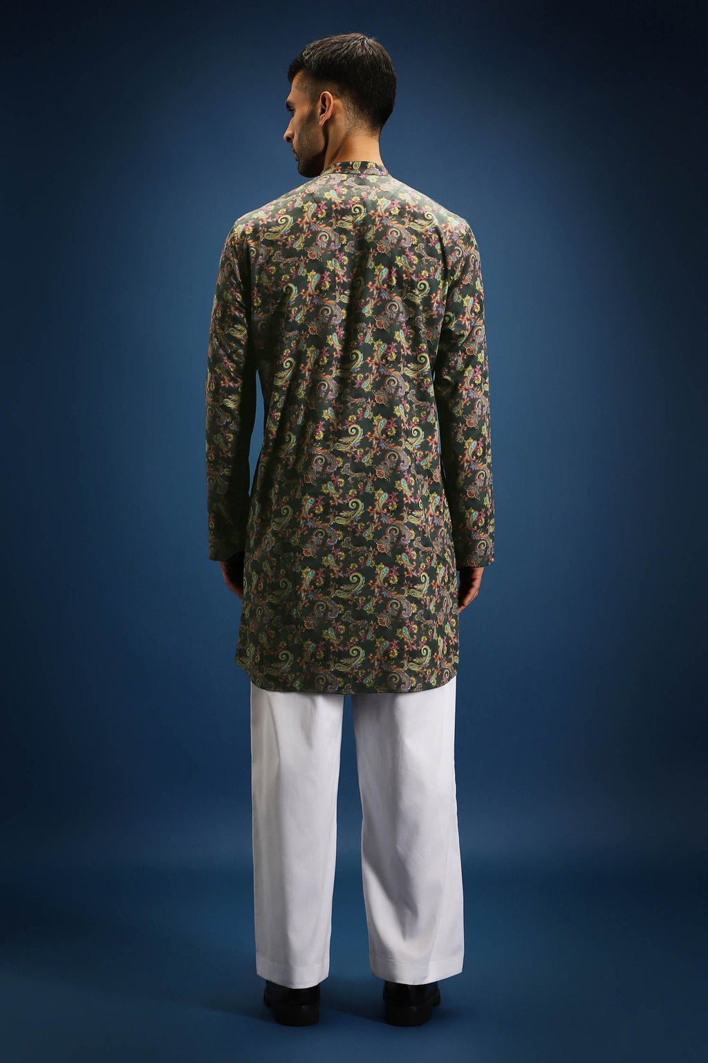 Noir print kurta - Black