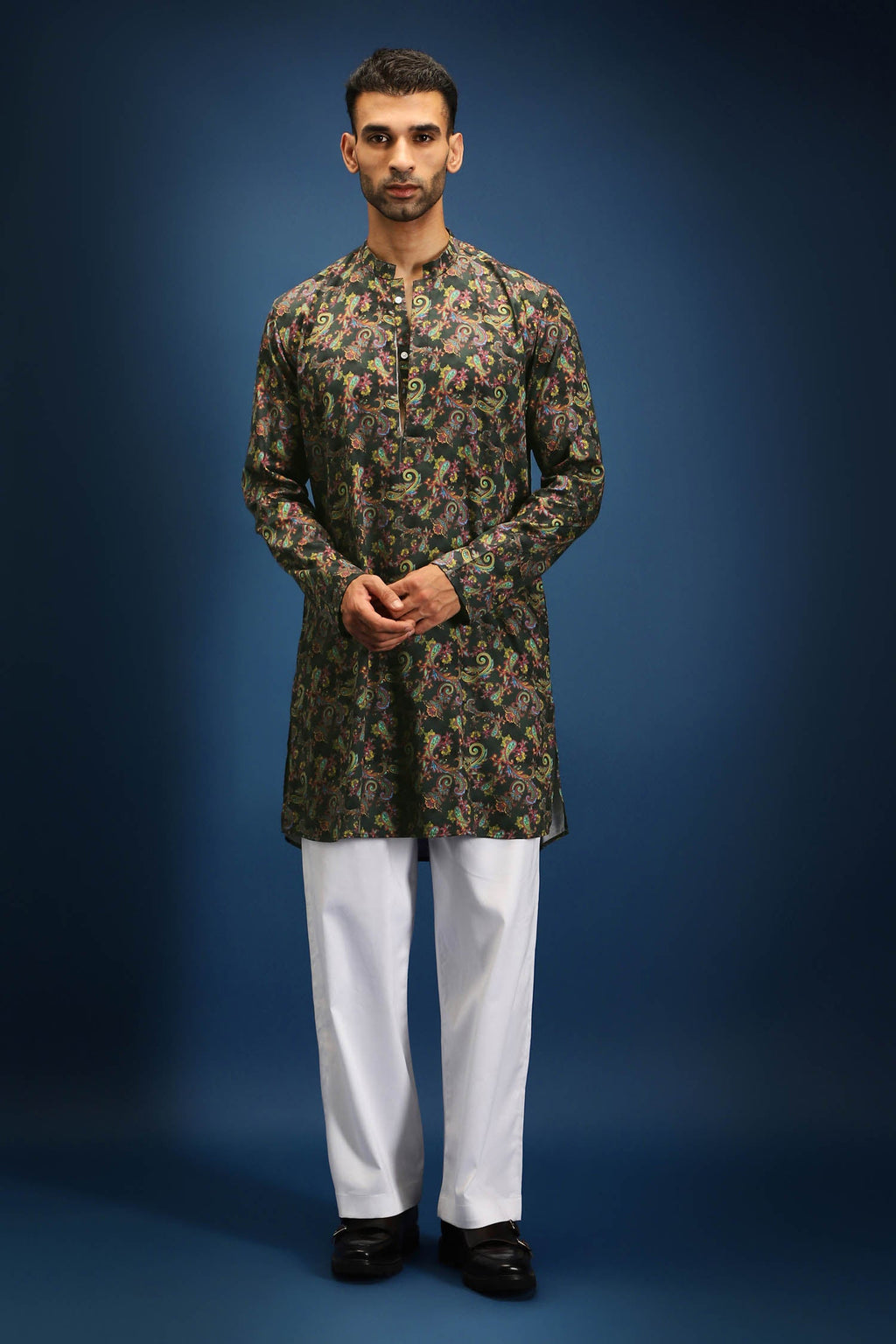 Noir print kurta - Black