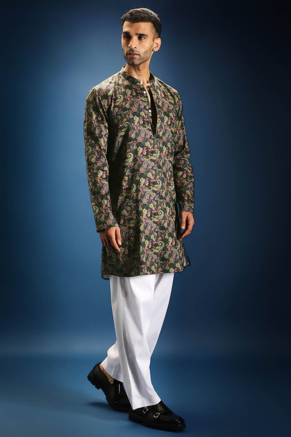 Noir print kurta - Black