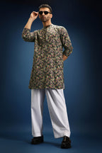 Noir print kurta - Black