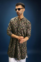 Noir print kurta - Black
