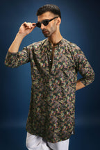 Noir print kurta - Black