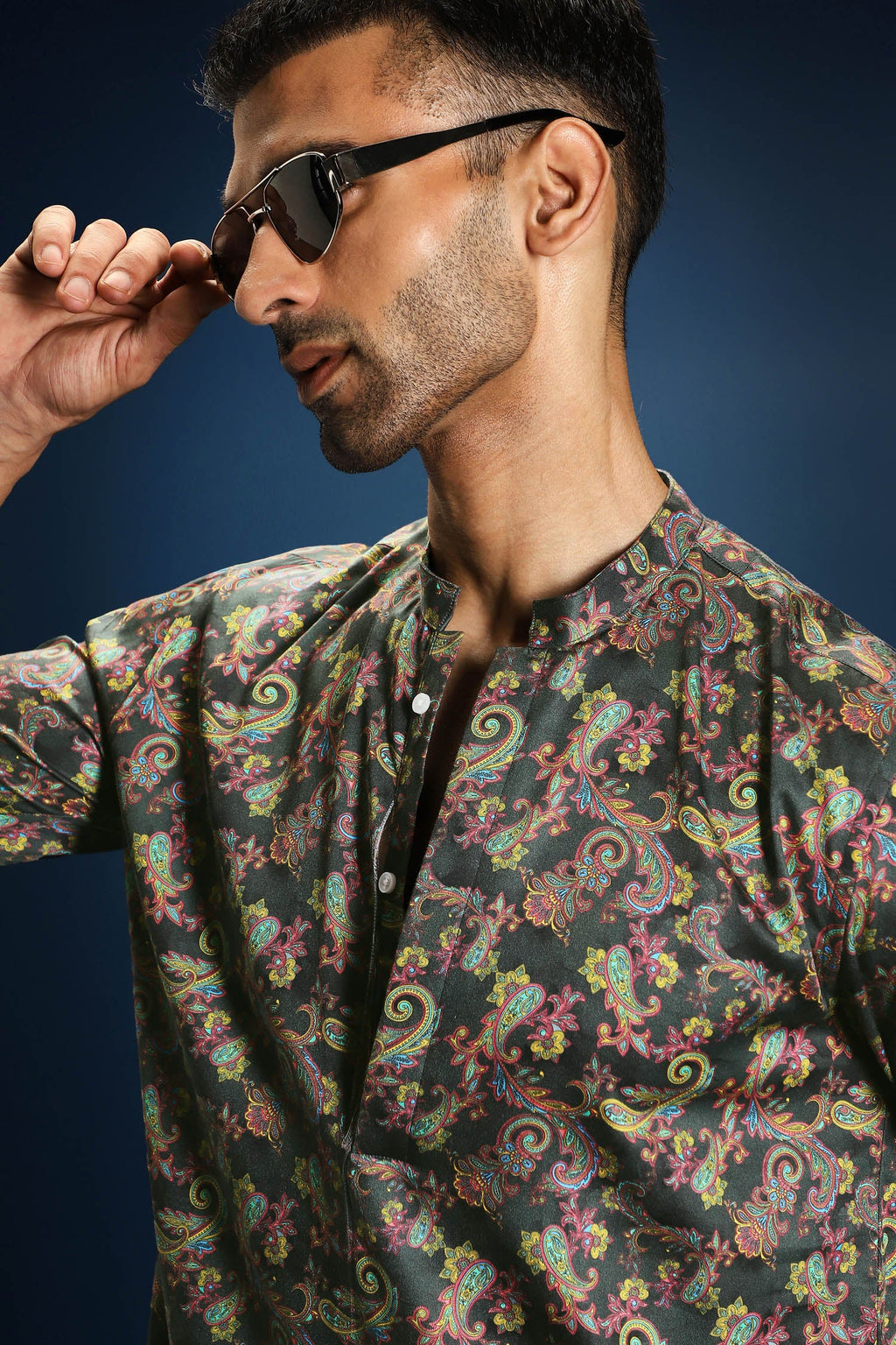 Noir print kurta - Black
