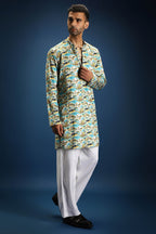 Frolic print kurta - Blue