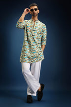 Frolic print kurta - Blue