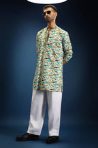 Frolic print kurta - Blue