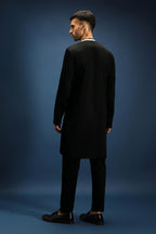 Mystic Kurta - Hand Embroidered Designer Kurta - Black