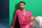 Pink Rai Bandhani Kurta - Pink