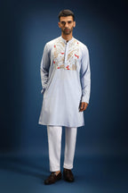 Rhythm Kurta - Powder Blue