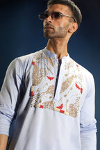 Rhythm Kurta - Powder Blue