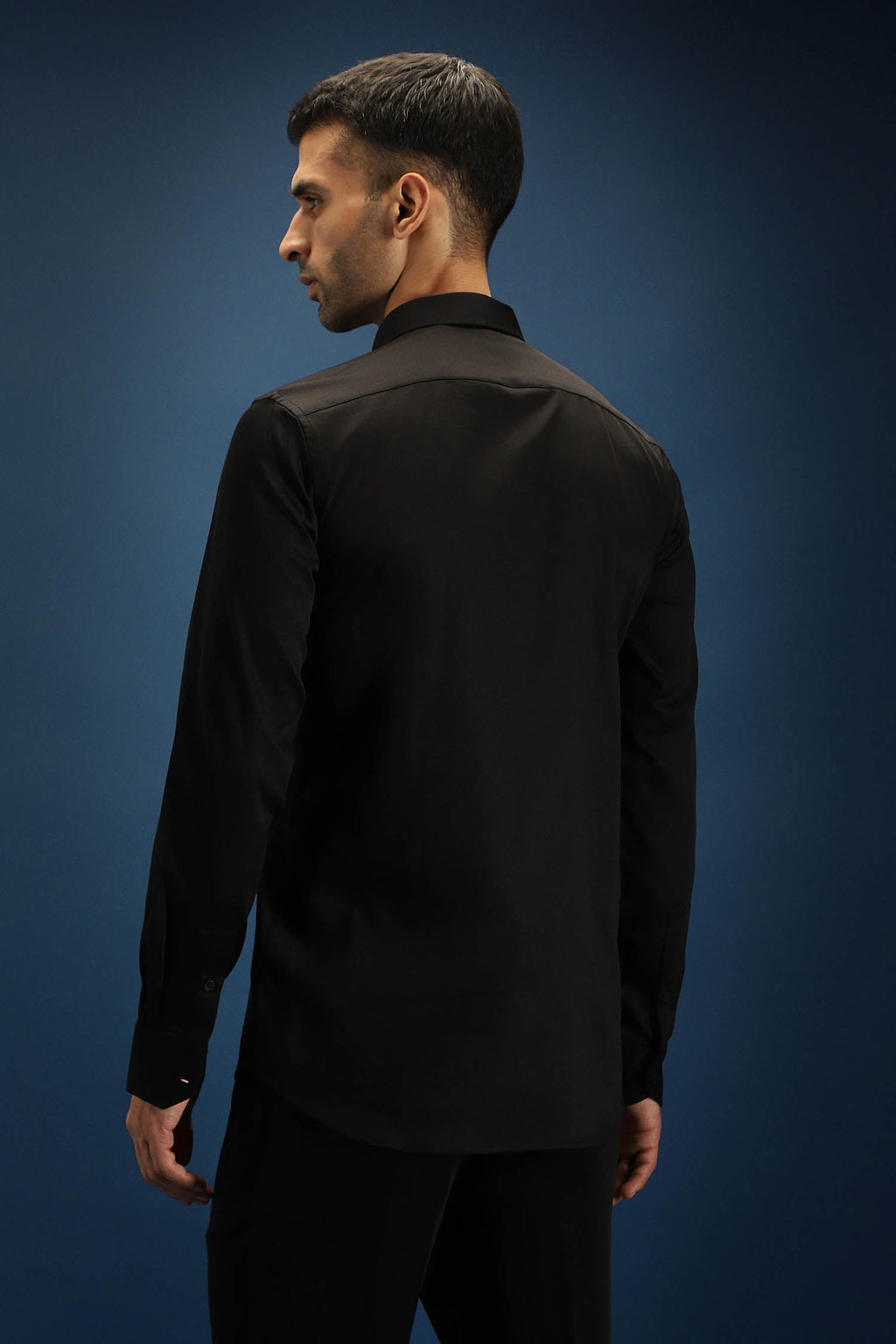 Black Panther - Hand Embroidered Designer Shirt - Black