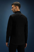 Beast Hand Embroidered Designer Shirt - Black