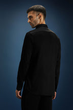 Baazigar - Hand Embroidered Designer Shirt - Black