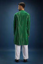 Green Bandhani Kurta - Green