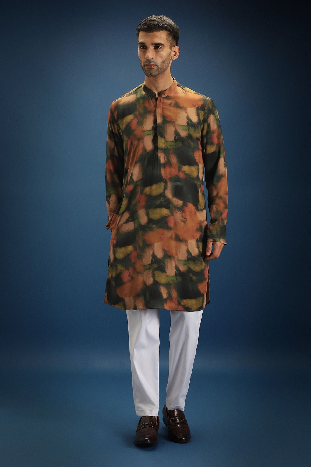 Rust Designer Kurta
