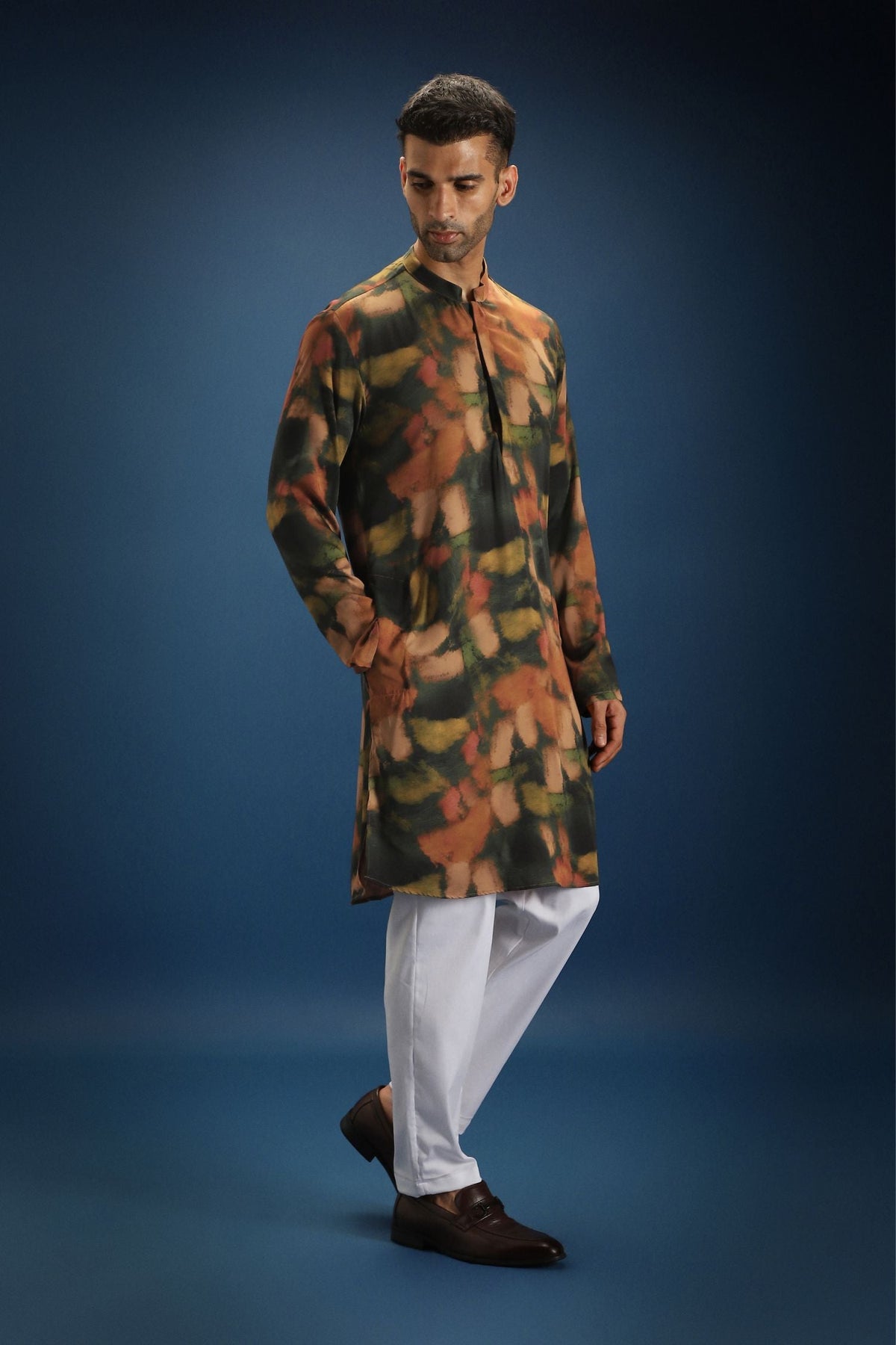 Rust Designer Kurta