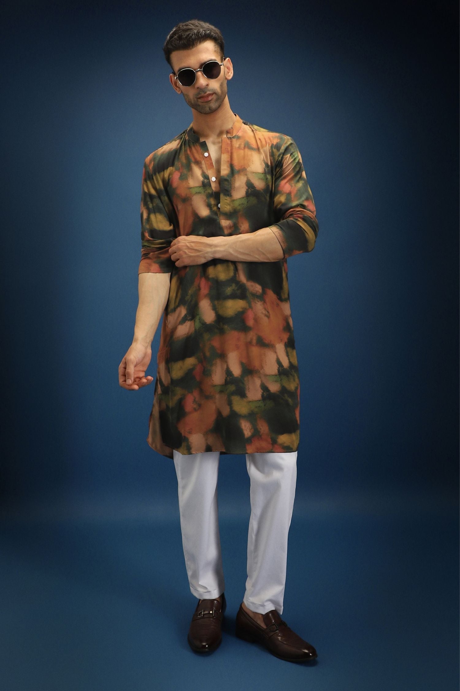 Rust Designer Kurta