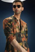 Rust Designer Kurta