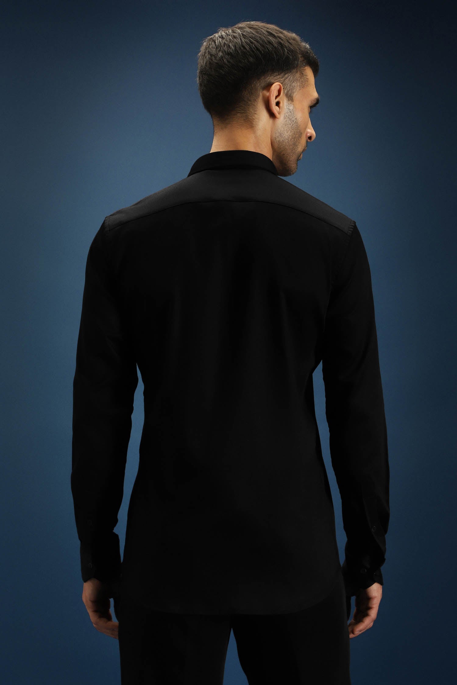 Scorpion Hand Embroidered Designer Shirt - Black