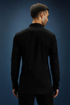 Scorpion Hand Embroidered Designer Shirt - Black