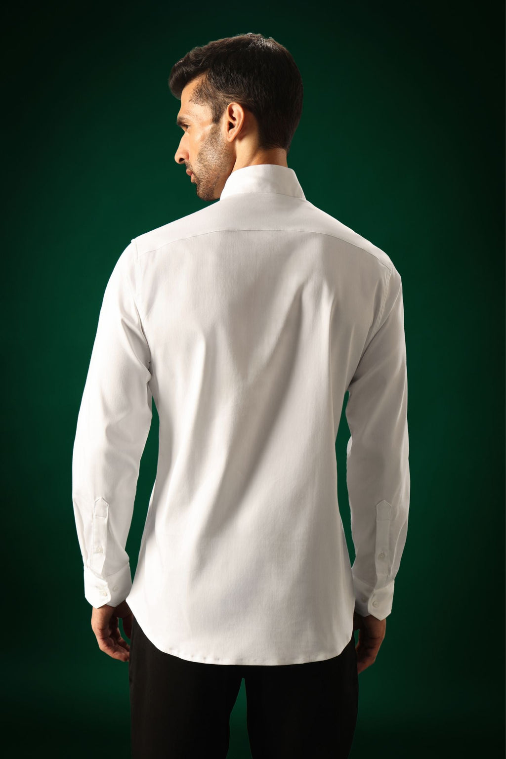 Slither(Snake) - Hand Embroidered Designer Shirt - White